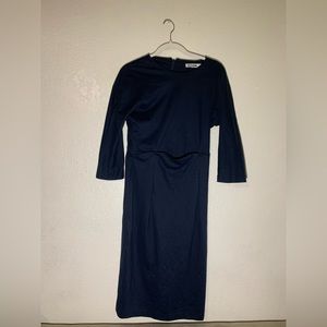 Jil sander navy blue dress